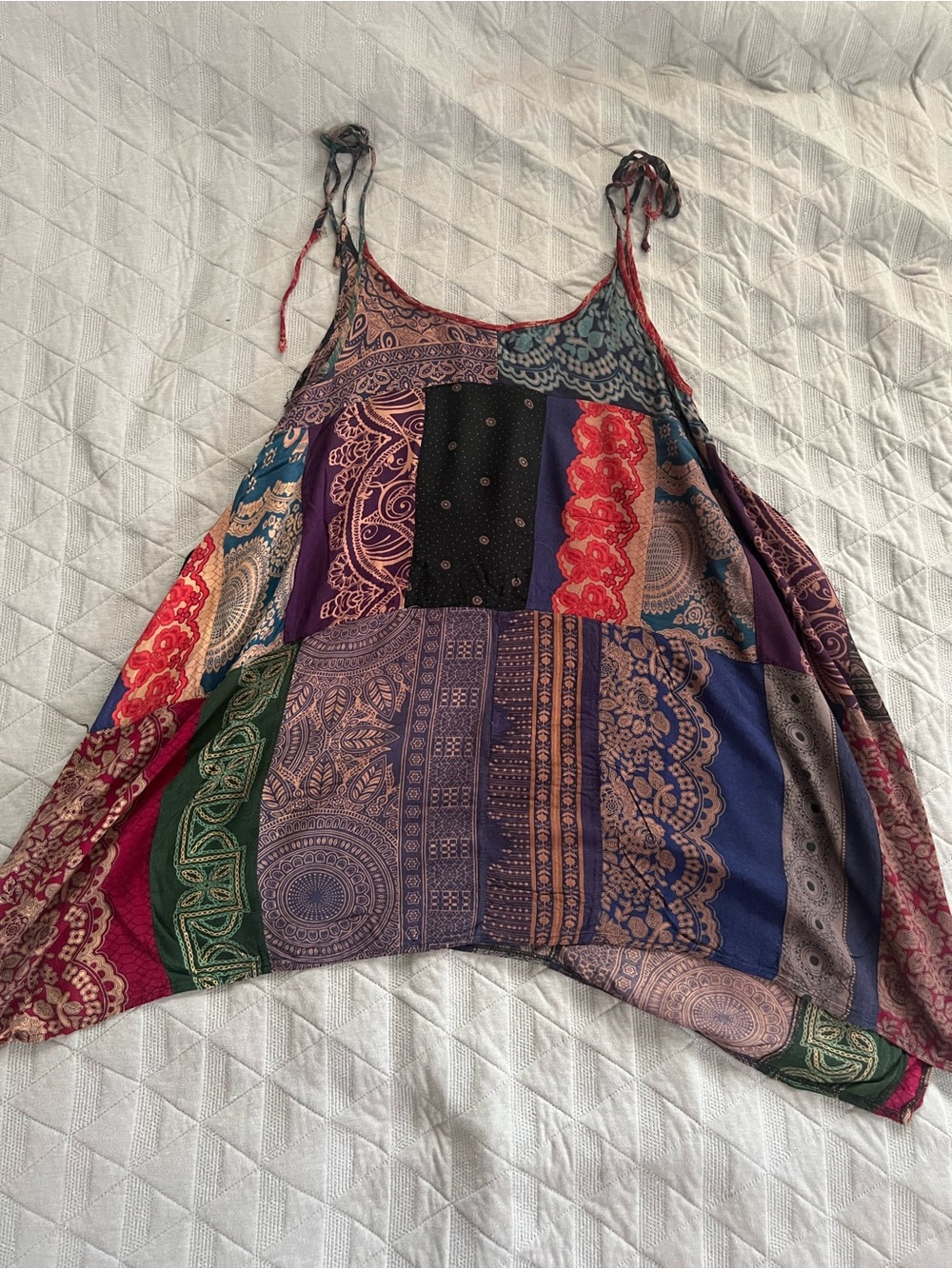 Boho Patchwork flowy dress